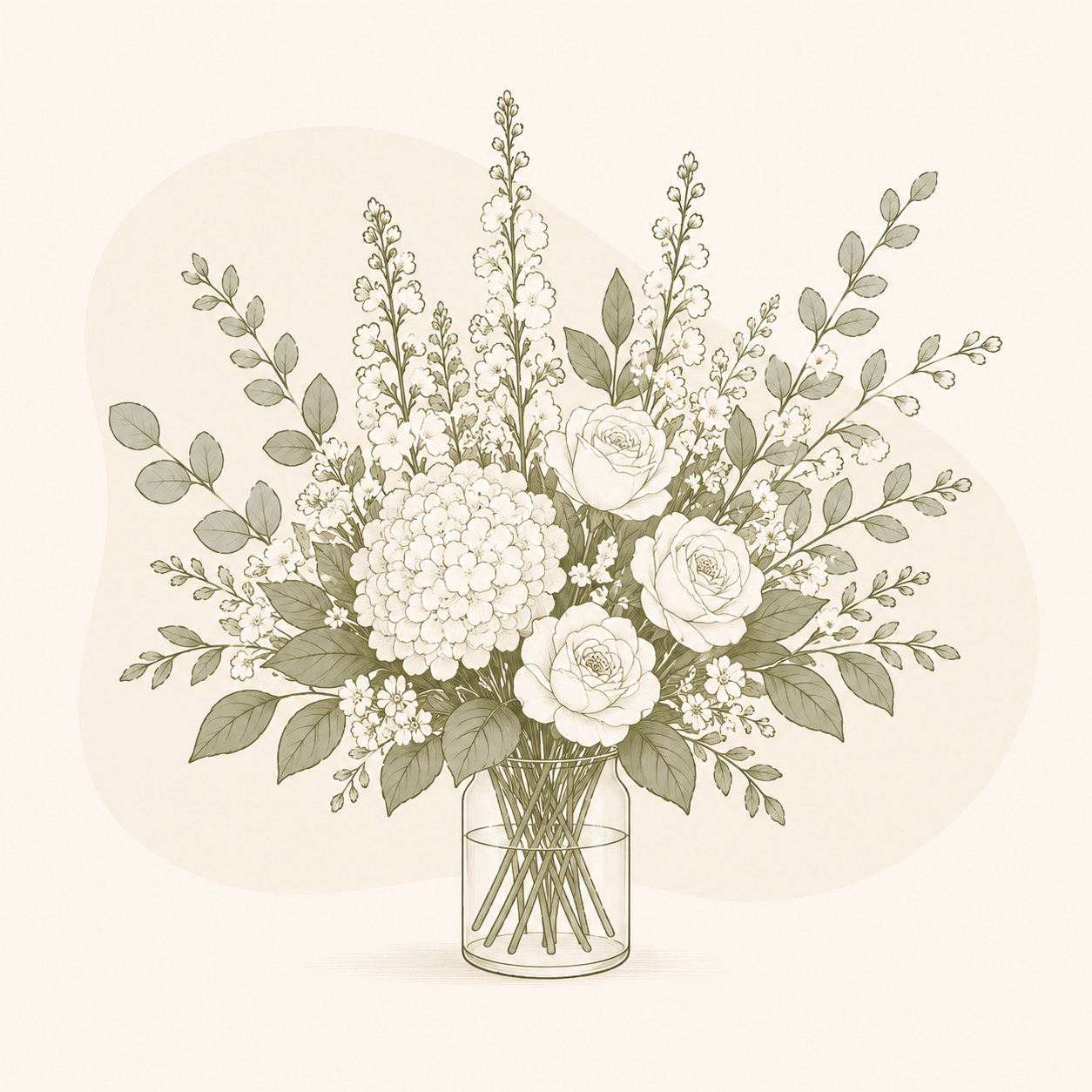 Paper Moon Arrangement